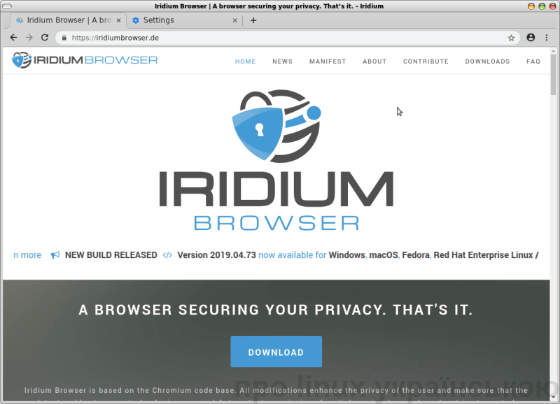 браузер Iridium
