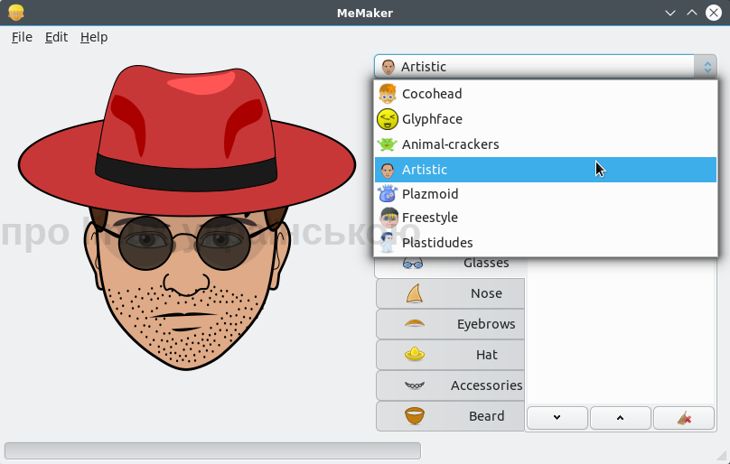 MeMaker-програма для створення аватарок